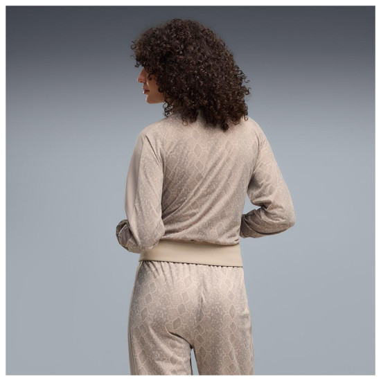 Puma Γυναικεία ζακέτα T7 Snake Print Short Track Top